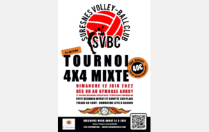 4é Tournoi de 4x4 mixte du SVBC